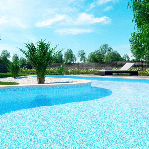 Bazén vypláštenie ťažkou fóliou 2 detail