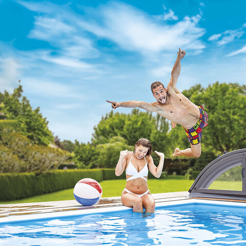 Prelivový bazén 3 detail